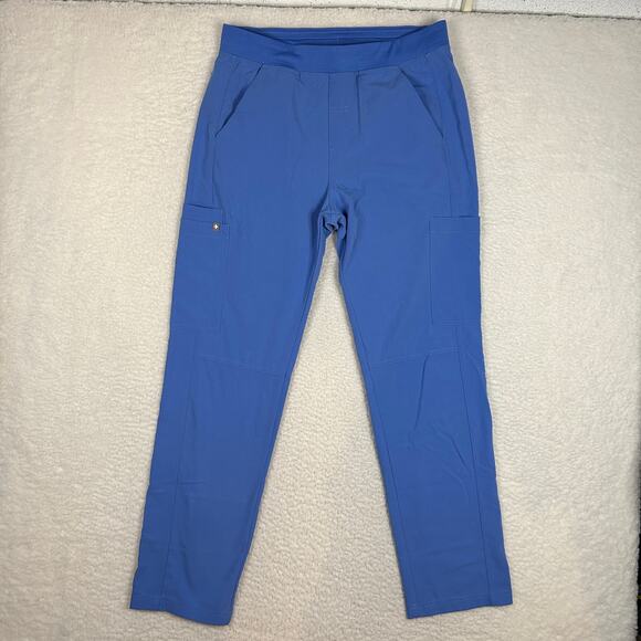 Figs Mens Size M Axim Cargo Scrub Pants Drawstring Medical Career Ceil Blue - Picture 1 of 10